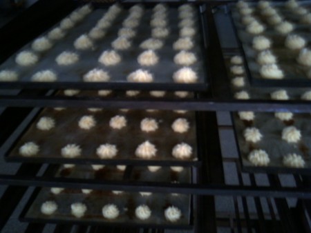 Cocos antes del horneado